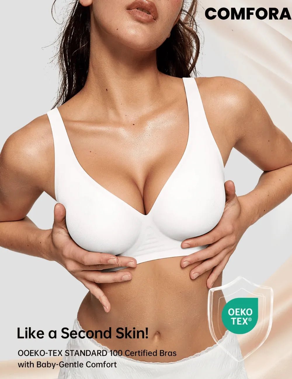 Magic Lift & Comfort: Deep V Wireless Everyday Bra - COMFORA