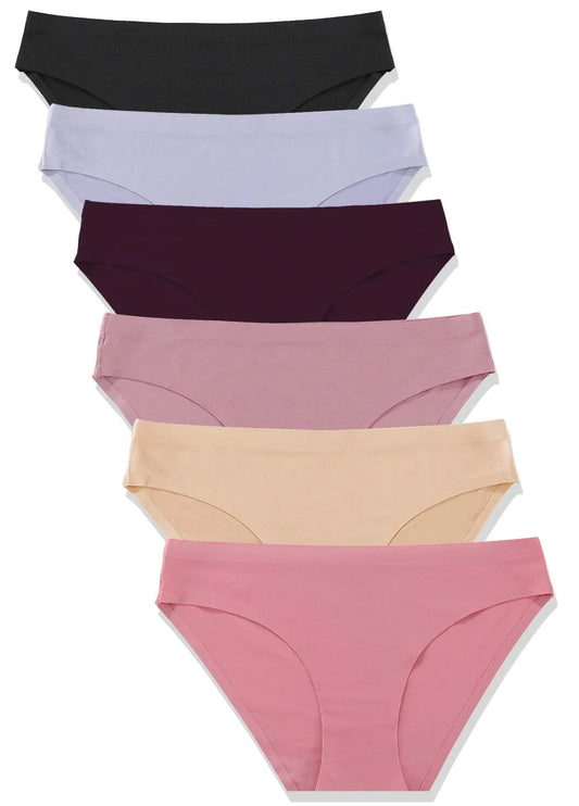 6 Pack Women’s Seamless Hipster Underwear - COMFORA