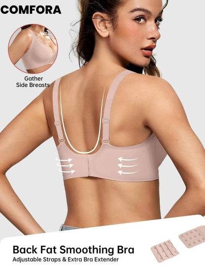 Magic Lift & Comfort: Deep V Wireless Everyday Bra - COMFORA