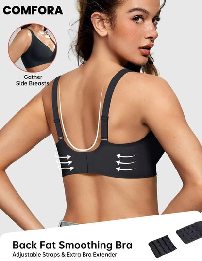 Magic Lift & Comfort: Deep V Wireless Everyday Bra - COMFORA