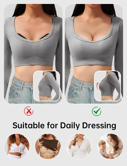 Magic Lift & Comfort: Deep V Wireless Everyday Bra - COMFORA